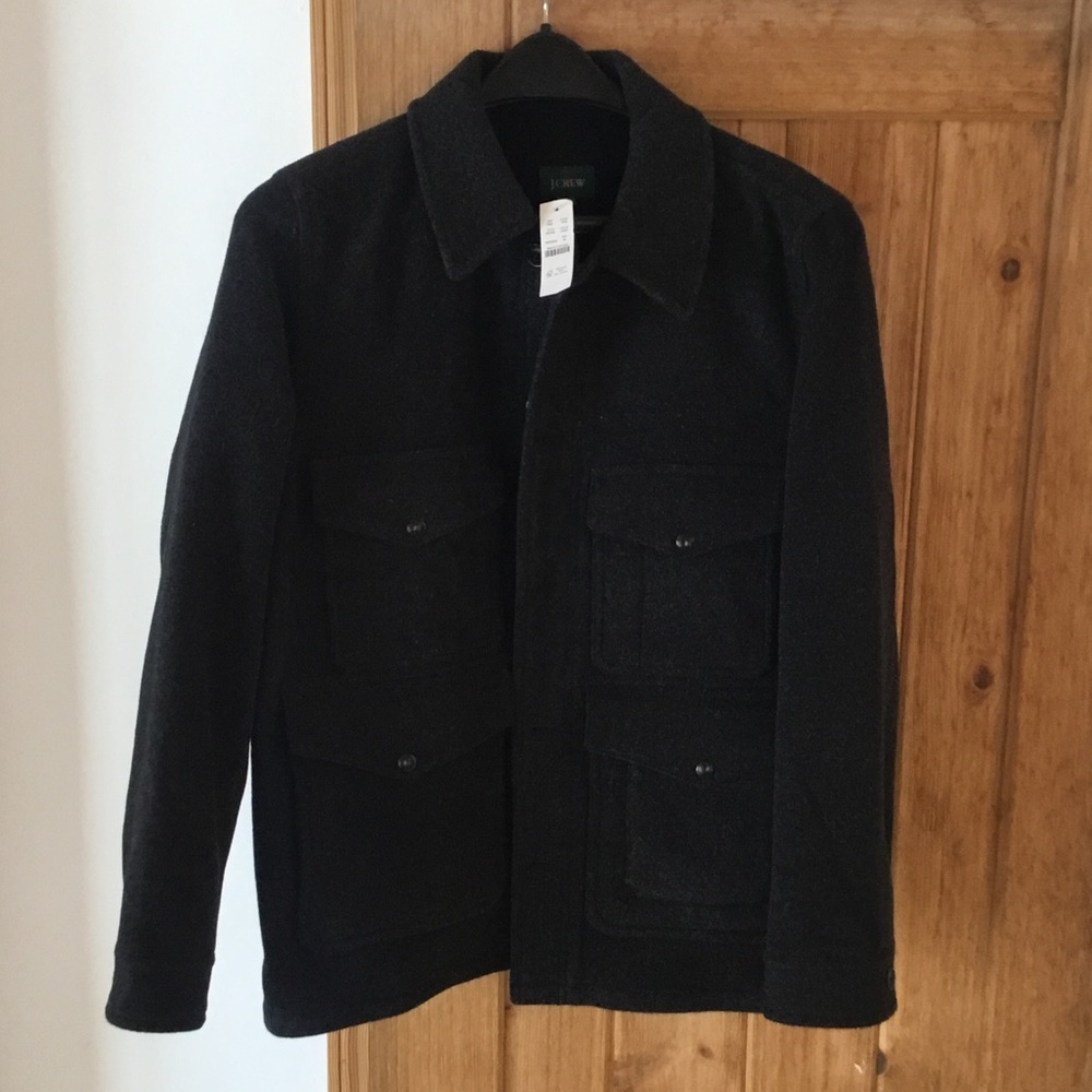 J. Crew charcoal cruiser wool jacket
